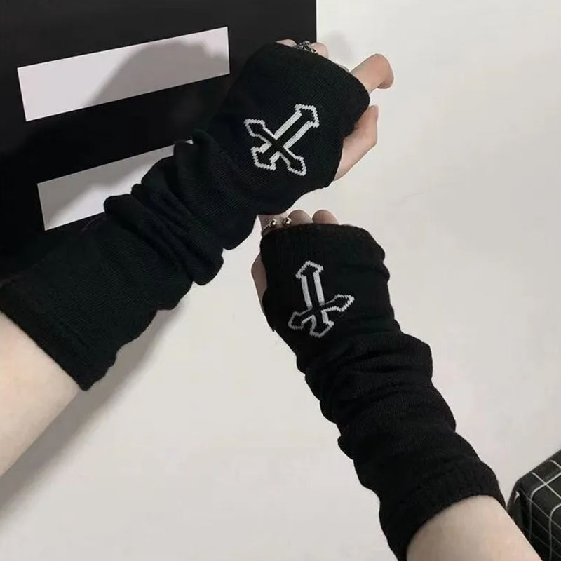 Gothic Fingerless Gloves