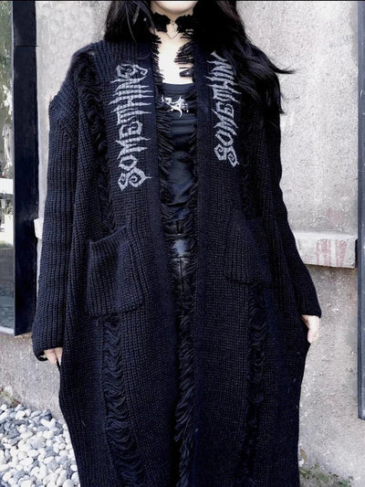 Women's Gothic Knitted Cardigan