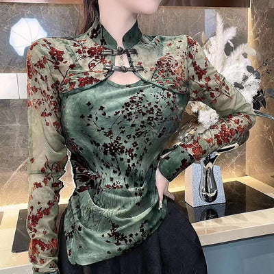 Gothic Floral Top