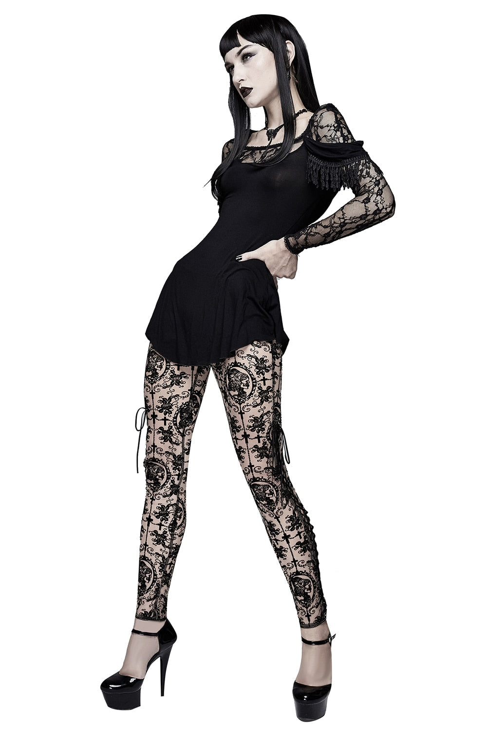 The Lace Cameo Leggings