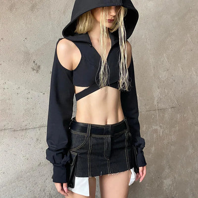 Hooded Crop Top