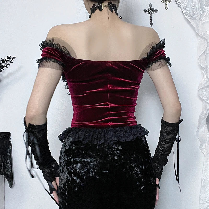 Gothic Velvet Top