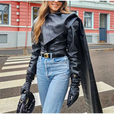 Women's Faux Leather Jacket