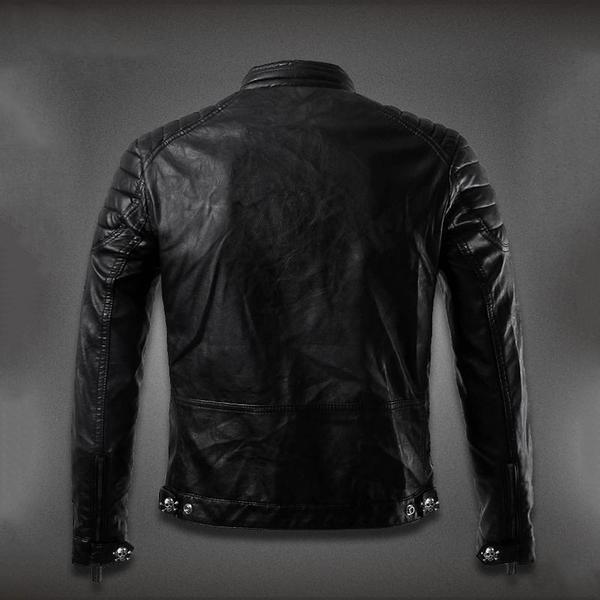 Men's Skull Leather Jacket