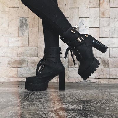 Double Buckle Ankle Boots