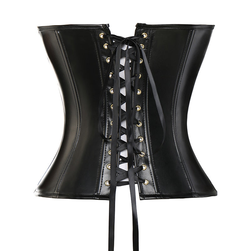 Wonder Goth Leather Bustier