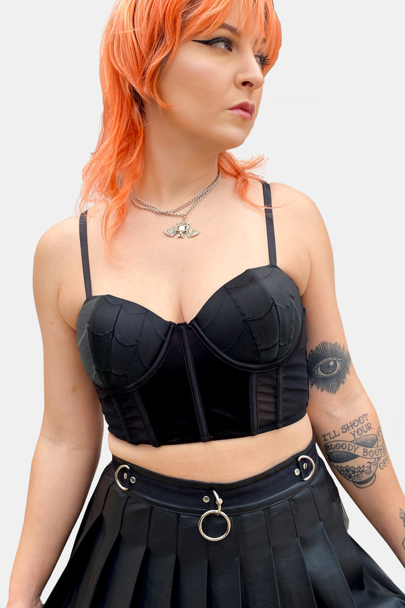 The Black Widow Corset Top