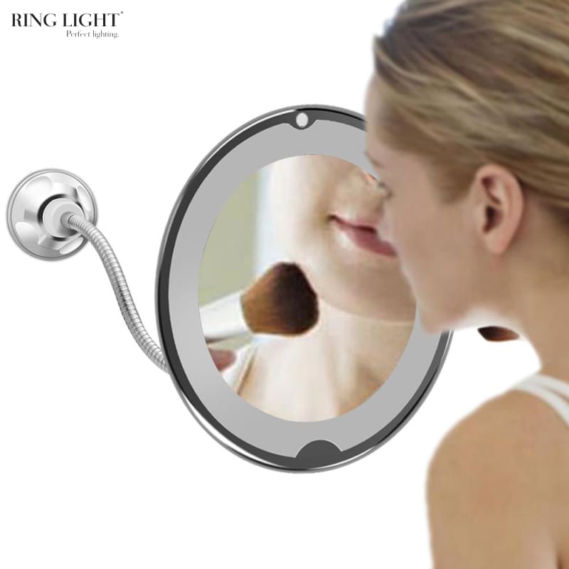 Ring light wall mirror