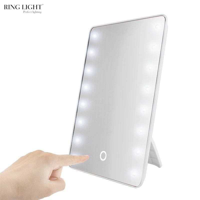 Square ring light mirror