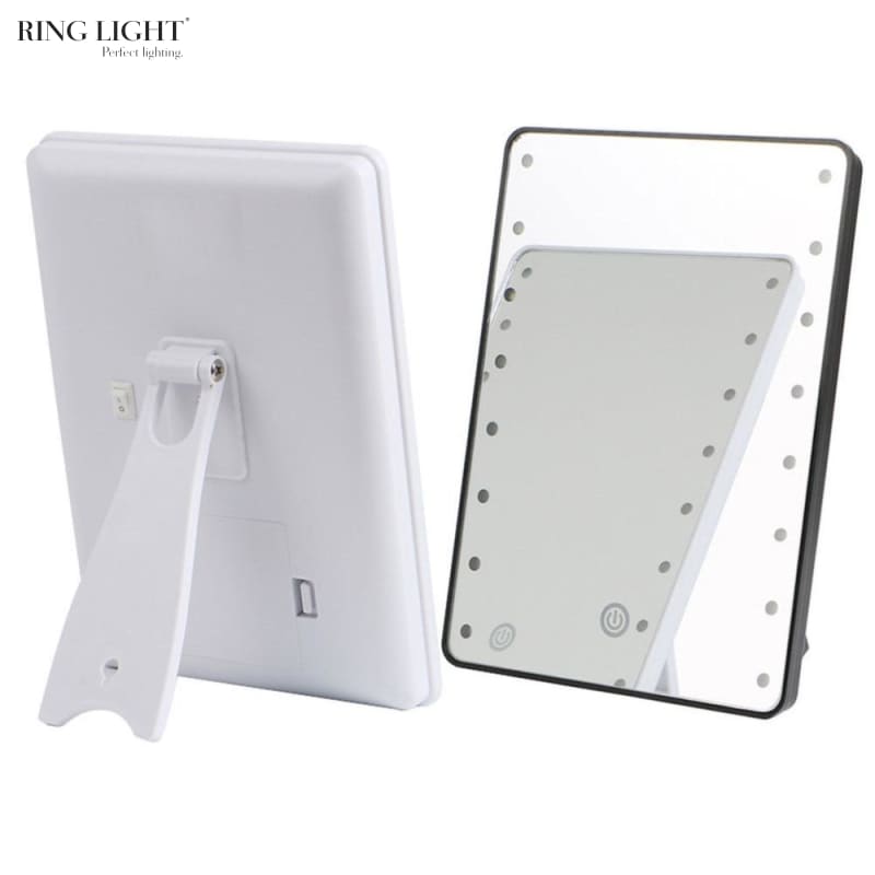 Square ring light mirror