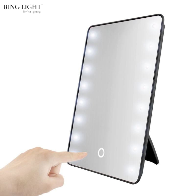 Square ring light mirror